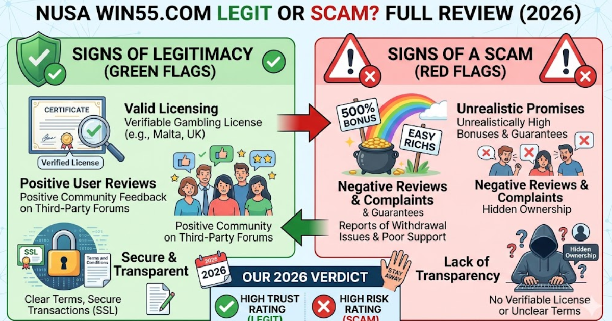 Is nusa win55.com Legit or a Scam? Full Review (2026)
